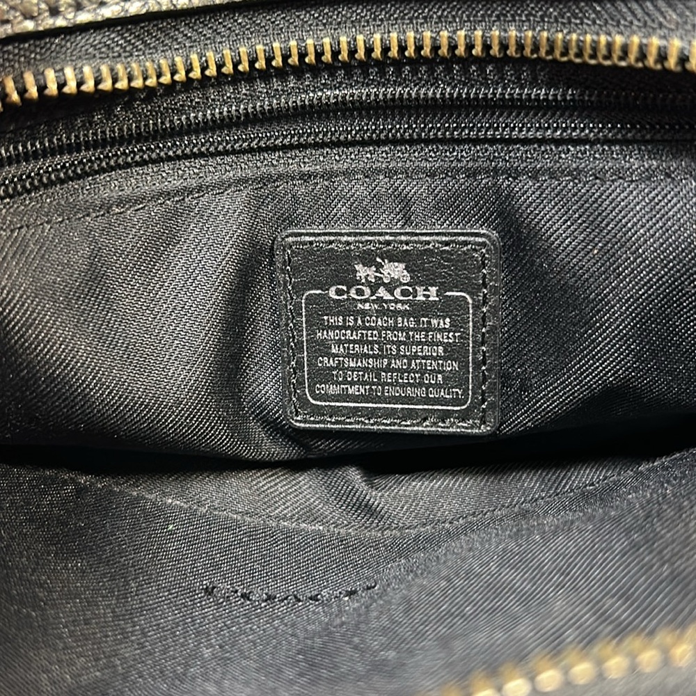 Coach Swagger leather in silver grey handbag - Picture 13 of 16